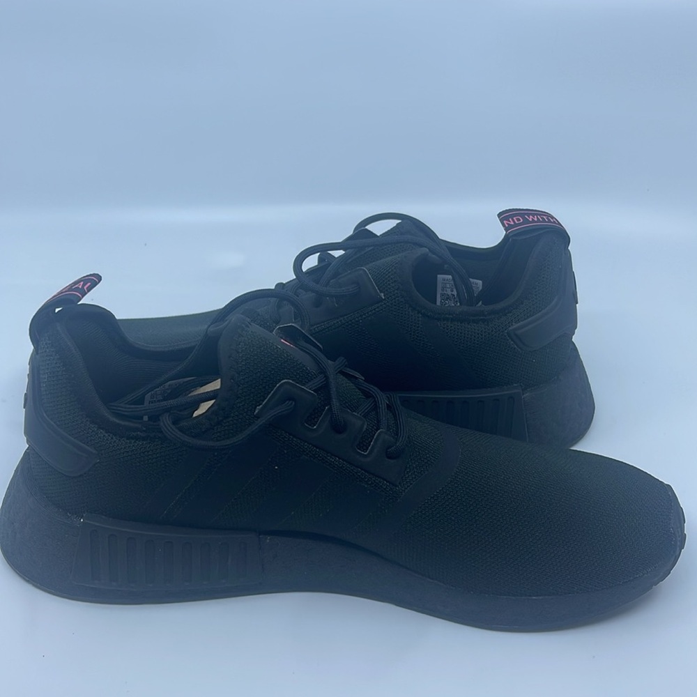 adidas Originals womens Nmd_r1's Sneaker, Core Black/Core Black/Solar Pink, 10.5